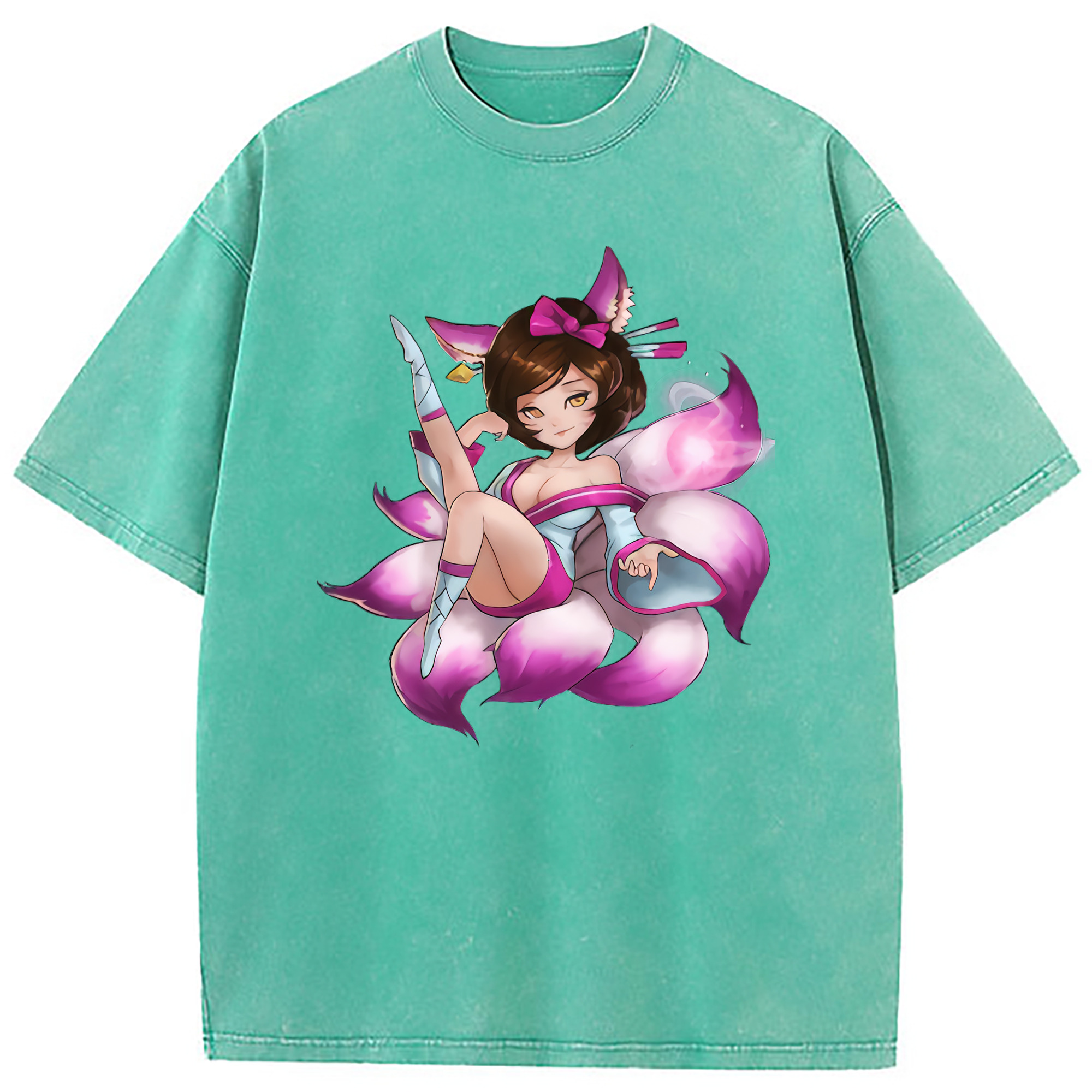 （画像用） リーグ・オブ・レジェンド League of Legends LOL 綿100% ヴィンテージ風 半袖Tシャツ（フロントプリント）